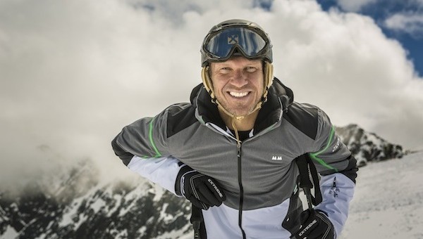 Hermann Maier am Rettenbachgletscher in Sölden. Foto: Seven Summits Extreme / Jürgen Skarwan