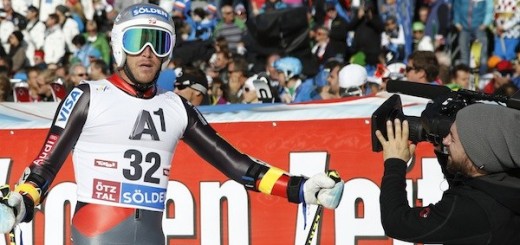 Sölden-Testimonial Bode Miller beim Skiweltcup am Rettenbachgletscher.